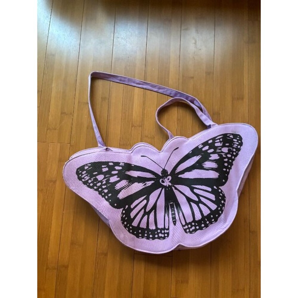 Olivia Rodrigo purple butterfly tote 14" x 26